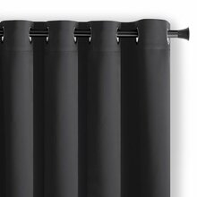 Pimendav kardin AmeliaHome Blackout, 140 x 175 cm, must