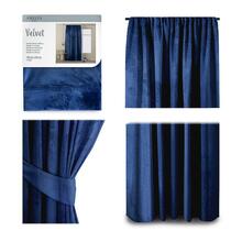 Öökardin AmeliaHome Velvet Pleat, 140 x 245 cm, tumesinine, 1 tk