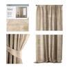 Öökardin AmeliaHome Velvet Pleat, 140 x 270 cm, kreem