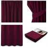 Pimendav kardin AmeliaHome Pleat Blackout, 140 x 245 cm, bordo, 1 tk