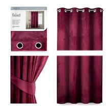 Öökardin AmeliaHome Velvet, 140 x 245 cm, punane, rõngastega