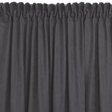 ööKardin Homede Milana, klassikaline draakoni ääris 10 cm ja tutid 3 cm, 220 x 175 cm, grafiit