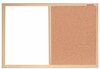 Kork-/magnettahvel Memoboards Duo, 60 x 40 cm, puidust raamiga