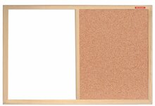 Kork-/magnettahvel Memoboards Duo, 60 x 40 cm, puidust raamiga