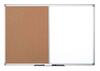Valge magnet- ja korktahvel Bi-Silque Bi-Office Maya Combo, 90 x 60 cm, alumiiniumraam