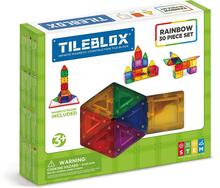 Magnetklotsid Magformers Tileblox Rainbow, 30 tk, magnettahvliga, 3202