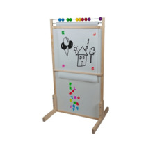 Kahepoolne tahvel Mokytojas, 119 cm, pruun/valge