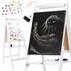 Kahepoolne joonistustahvel Roger XXL, 115 cm, valge, puit