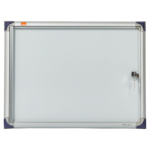 Magnetiline teadetetahvel Nobo Extra Flat A4x2, 39 x 51 cm, alumiiniumraam, lukustatav, 1901798