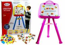 Magnetiline joonistustahvel First Classroom Creative Art Easel, 106 cm, roosa