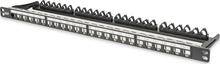 Patchpanel Digitus DN-91422, 0.5U, 24 porti, must