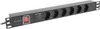 Toitejaotur Lanberg PDU-05F-0200-BK, 19 tolli, 1U, 16A, 5x Schuko, 2 m, must