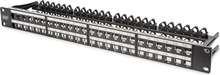 Patch panel Digitus DN-91424, 48 porti, must