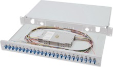 Optiline ühenduskarp Digitus DN-96332/9, 1U, 24xLC Duplex OS2, hall