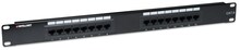 Patchpaneel Intellinet 519526, UTP Cat6, 16 porti, 1U, must