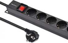 Toiteliist Qoltec 54605 Power strip for RACK 16A PDU, 16xSCHUKO, vertikaalne, 1.8 m