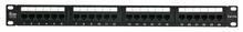 Patch panel Alantec PK003, 1U, must, 24 pessa, UTP kat.5e