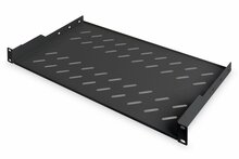 Fikseeritud riiul Digitus DN-19 TRAY-1-SW, 483 x 45 mm, must