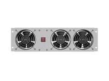 Ventilatsioonipaneel Lanberg AK-1506-S, 19, 3U, 3 ventilaatorit, 230V, hall