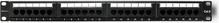 Patch panel Qoltec 54474, 24 porti, Cat 6 UTP, must