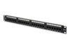 Patch panel Digitus DN-91524U, 48.2 x 4.4 x 10.9 cm, must