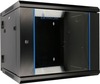 Serverikapp Extralink 9U 600x600 AZH, must, seinapealne, kahe sektsiooniga