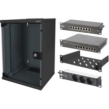 Serverikapp Digitus DN-10-SET-2-B, 25.4 cm (10), 9U, must