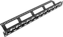 Patch panel Lanberg PPKS-1224-B, 24 porti, must