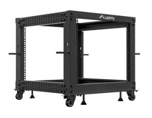 Avatud rack 19 9U LANBERG, 600 x 600-1100 mm, must