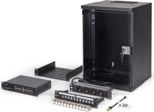 Serverikapp Digitus DN-49103-SET, 254 mm (10), 9U, 315 x 300 mm, must