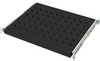 Väljatõmmatav riiul Digitus DN-19 TRAY-2-600-SW, must, 34.5 x 46.5 x 3 cm