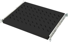 Väljatõmmatav riiul Digitus DN-19 TRAY-2-600-SW, must, 34.5 x 46.5 x 3 cm