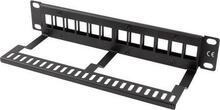 Patch panel Lanberg PPKS-9112-B, 12 porti, 1U, must