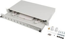 Optiline patch panel Lanberg FOP1-12SS-LDS, 12xSC simplex / 12xLC duplex, 19 tolli, 1U, hall