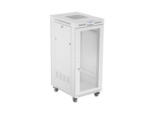 Serverikapp Lanberg, 27U, 60 x 80 cm, hall, perforeeritud LCD uks