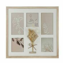 Pildiraam DKD Home Decor, klaas, naturaalne Shabby Chic, 39 x 1,2 x 33 cm