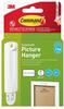 Pildiraami konks 3M Command Sawtooth 7100336642, 1 konks, 2 ribaga, valge