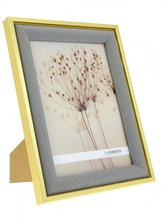 Pildiraam Gedeon LA13, 13 x 18 cm, puit, kuldne-hall