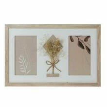 Pildiraam DKD Home Decor, 39 x 1,2 x 22 cm, naturaalne valge, shabby chic stiil