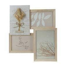Pildiraam Home Decor DKD, 31 x 2,4 x 34 cm, naturaalne Shabby Chic