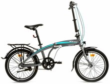 Kokkupandav jalgratas Bisan FX3500 NX3, 20, hall/sinine