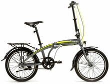 Kokkupandav jalgratas Bisan FX3500 NX3, 20, hall/kollane
