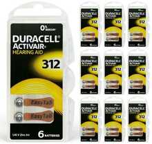 Patareid Duracell Activair 312, 1.45V, 60 tk