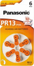 Kuuldeaparaadi patarei Panasonic PR13L/6DC, 1.4V, 6 tk