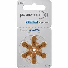 Patareid kuuldeaparaadile Varta Power One 312, 6 tk