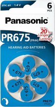 Patarei Panasonic PR675LH/6DC, kuuldeaparaatidele, 1.4 V, 650 mAh, hõbe