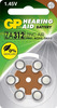Patareid GP Zinc Air ZA312F/PR41, 1.45V, 6 tk