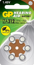 Patareid GP Zinc Air ZA312F/PR41, 1.45V, 6 tk