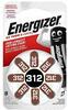 Kuuldeaparaadi patarei Energizer Hearing Aid 312, Zinc Air, 1.45V, 8 tk
