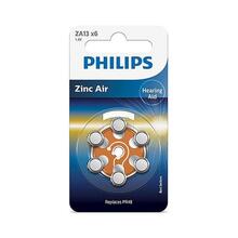 Patareid Philips Zinc Air ZA13B6A/00, 1.4V, 6 tk